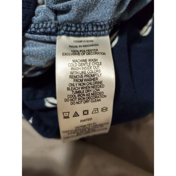 Nautica Men’s Sleepwear Lounge Pants – Navy with Sailboat Print – Size L - Picture 7 of 12